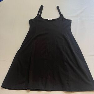 Cotton On Solid Black Tank Dress Size Small